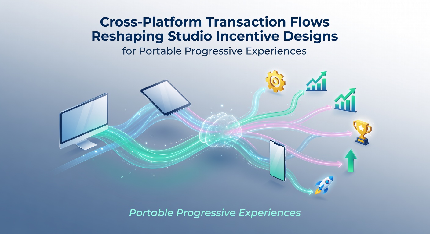 Illustration of cross-platform transaction flows connecting mobile devices and studio incentive systems